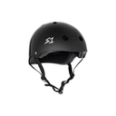 Skateboard helmet S-One MEGA LIFER BLACK GLOSS 2024 
