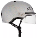 Skateboard helmet S-One Lifer Visor Silver Glitter 2024 