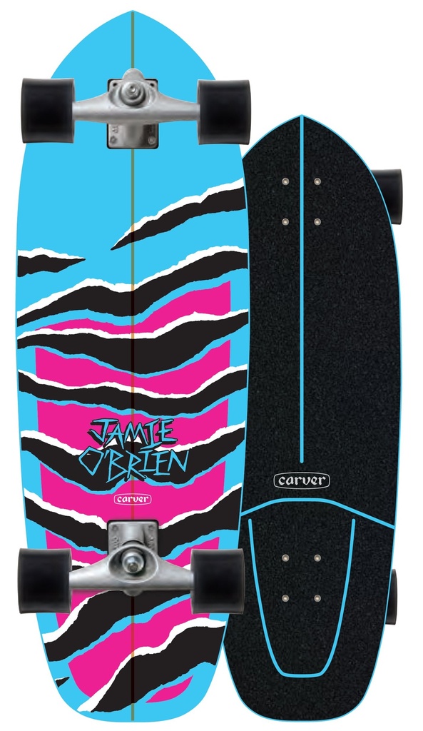 Surfskate Carver Job Blue Tiger 31" 2026 - Complete 
