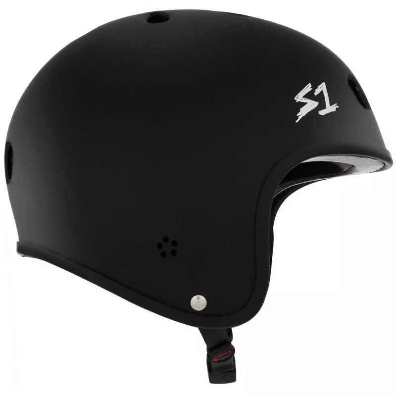 Casque de skateboard S-One Retro Lifer Black Matte 2024 