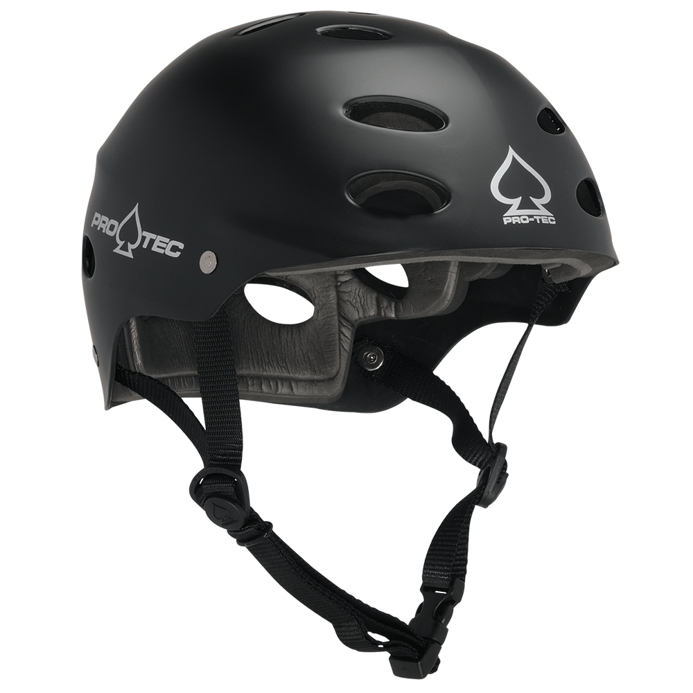Casque de skateboard Pro-tec Ace Water Matte Black 2023 