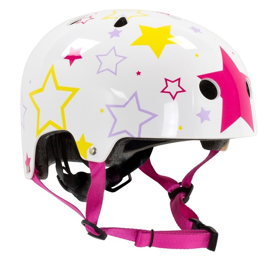 Skateboard-Helm Sfr Adjustable Kids White/Pink 2024 