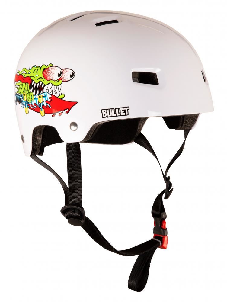 Skateboard helmet Bullet X Santa Cruz Slasher Youth Gloss White 2023 